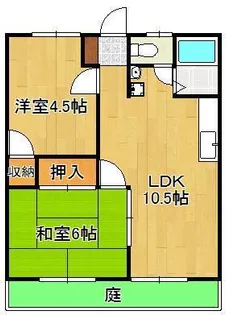 サンシティ楠橋【1階】の間取り