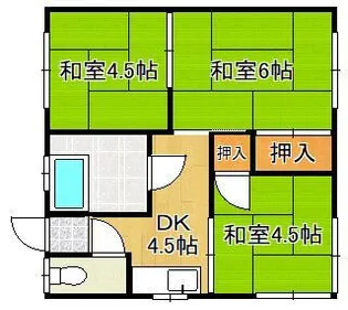 ジョイフルコーポ高木【2階】の間取り