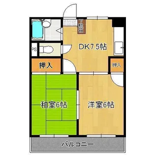 シャトレ南王子【2階】の間取り