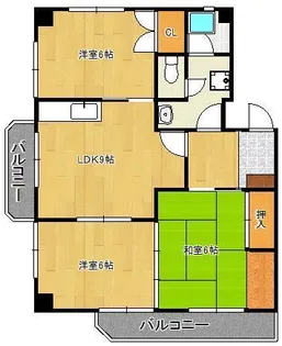 マークハイツ若葉【1階】の間取り