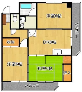 マークハイツ若葉【2階】の間取り