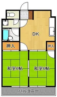 シャトレ上の原【1階】の間取り