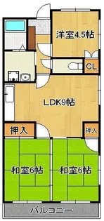 ルネックス古賀【2階】の間取り