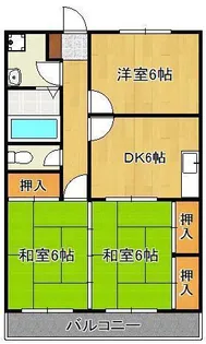 メゾンド三ヶ森【2階】の間取り