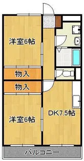 コーポ蘭【2階】の間取り