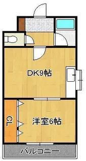 ジョイフル引野A棟【4階】の間取り