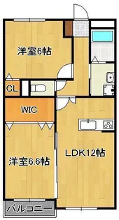プレステージ加奈陀Ⅲ【3階】の間取り