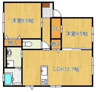 シャーメゾン茶屋の原ⅡC棟【2階】の間取り