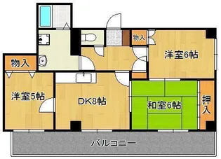 プレアール割子川【2階】の間取り
