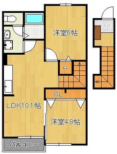 イル.パラッツオエテルノC【2階】の間取り