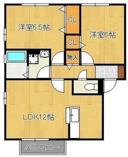 花多来館A棟【2階】の間取り