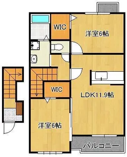 ミニヨン・カーサⅡ【2階】の間取り