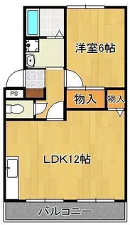 グランドハイツ木屋瀬【1階】の間取り