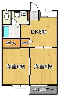 サンヒルズ木屋瀬【1階】の間取り