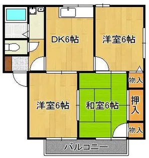 ベラセッテ永犬丸B【2階】の間取り