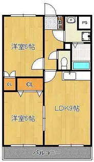 サンローゼ楠橋南【3階】の間取り