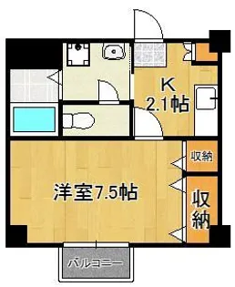 アルテール幸神【2階】の間取り