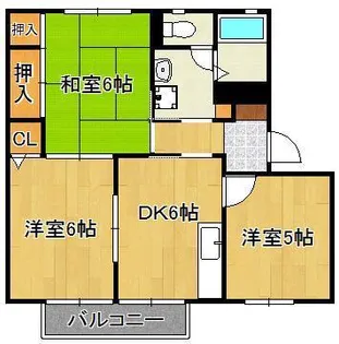 アクシス塔野【1階】の間取り