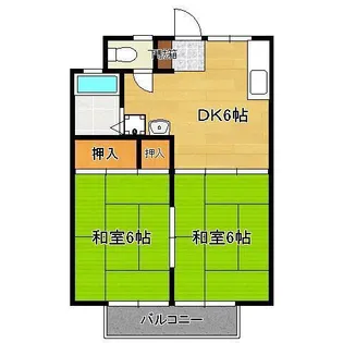 タワーズ黒崎【2階】の間取り