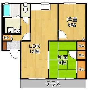グランフォーレA・B【1階】の間取り