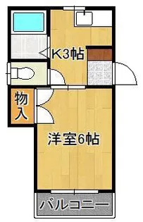 シャトレ幸神西【3階】の間取り