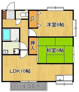 グランドソレーユⅢ【201号室】の間取り