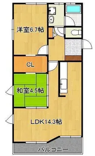 セントラーレⅡ (CentraleⅡ)【5階】の間取り