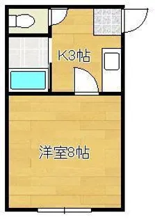 ヴィエンテ馬場山【2階】の間取り