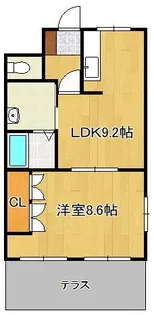 リバーグレイスⅡ【1階】の間取り