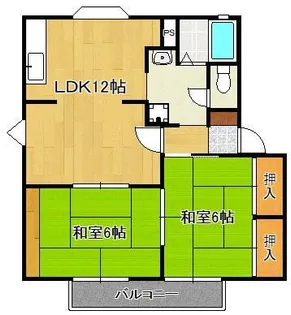 パークハイツ南王子【2階】の間取り