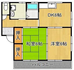 コーポ広永【2階】の間取り