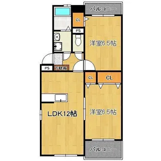 プレステージレオ壱番館【1階】の間取り