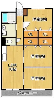 リシェス有田【3階】の間取り