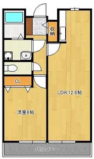 トレゾール野面【2階】の間取り