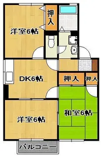 フロッシュ ツバイ【2階】の間取り