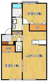 エトワールⅡ【1階】の間取り