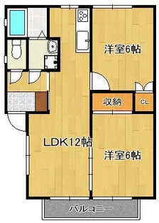 シャルマン永犬丸【1階】の間取り