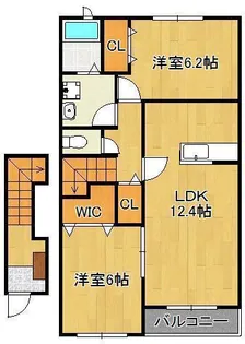 メゾンアヴェニールM【2階】の間取り