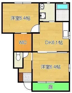 コムハウス参番館【1階】の間取り