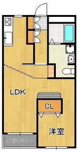 クラッセ感田【3階】の間取り