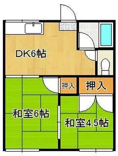 コーポ葉山【2階】の間取り