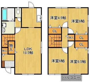 フレンドリースクエア鉄王6号地【1階】の間取り