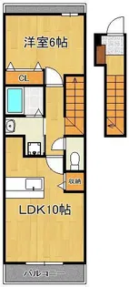 フィデール建郷【2階】の間取り