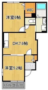 フィオーレ・遊B【1階】の間取り