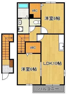 フィオーレ・遊B【2階】の間取り