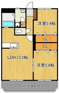 KAKU BLD Ⅱ【2階】の間取り