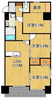 3LDKの間取り画像