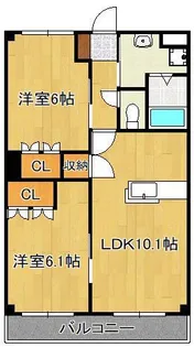 メゾンド・エスペランスⅠ【1階】の間取り