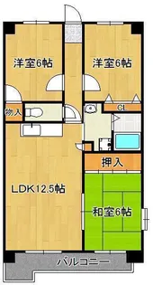 ハーモニーハウス【4階】の間取り