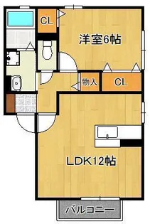ヴァンヴェールA(直方)【2階】の間取り